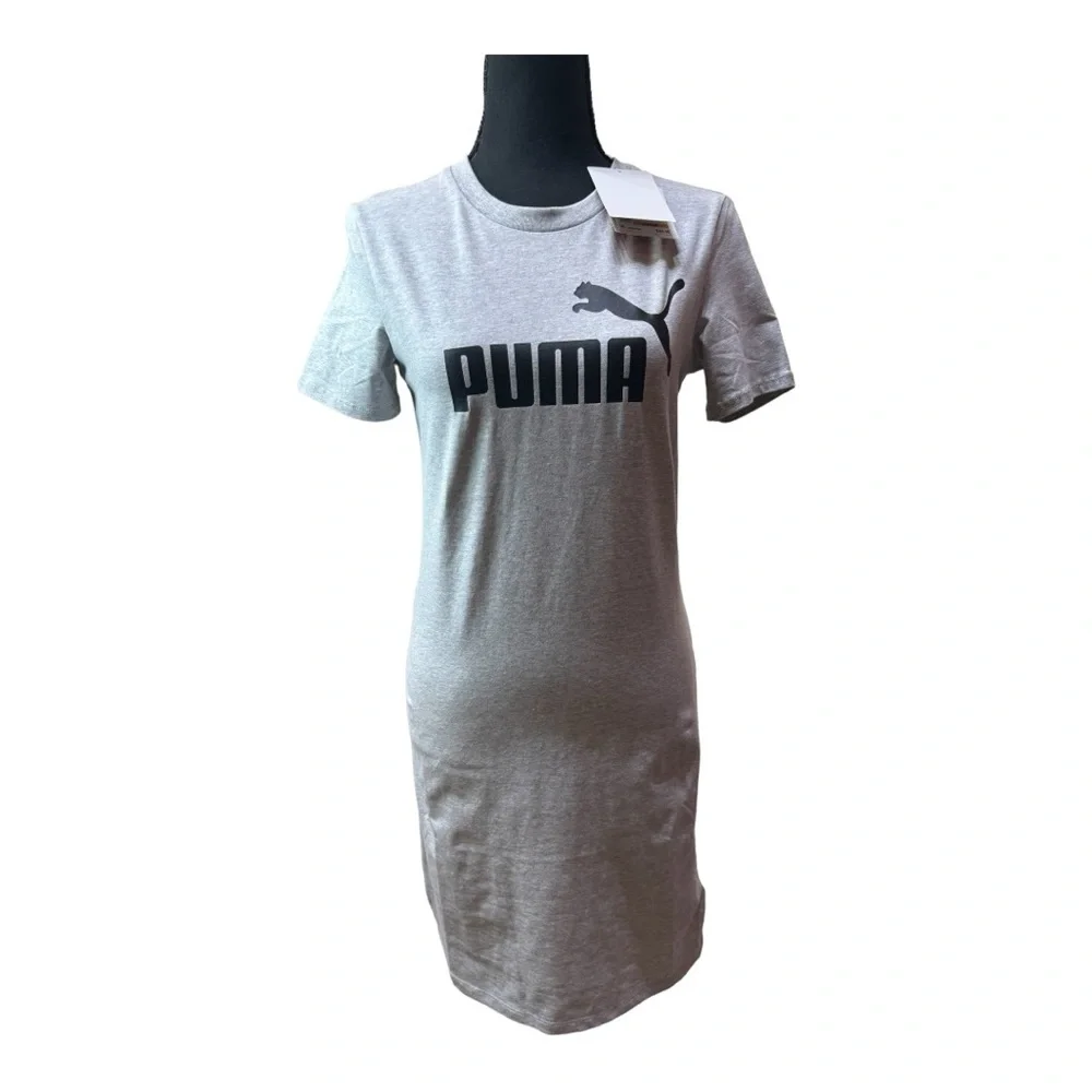 NWT PUMA Women's Essentials Slim Tee Dress - Picture 2 of 6